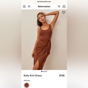 Reformation knit dress (new with tags)